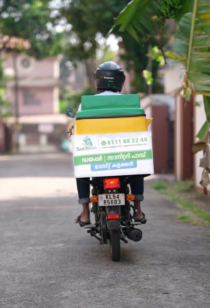 SuchiGo Sanitary Waste Collection Bike Rider